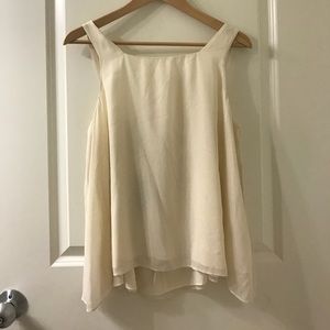 Cream colored silk tank from Club Monaco- NWOT